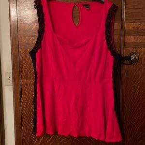 Torrid Red Pendulum SleevelessBlouse